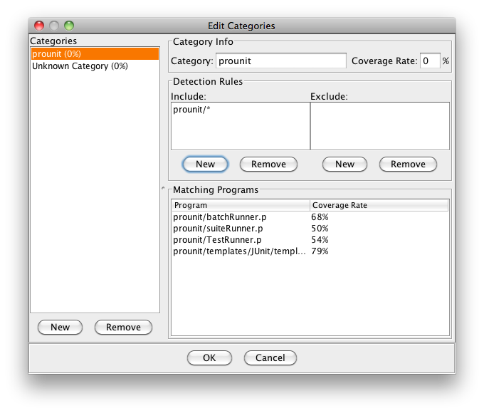 Configuring Categories